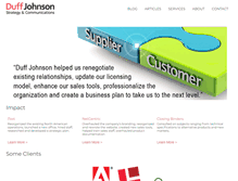 Tablet Screenshot of duff-johnson.com